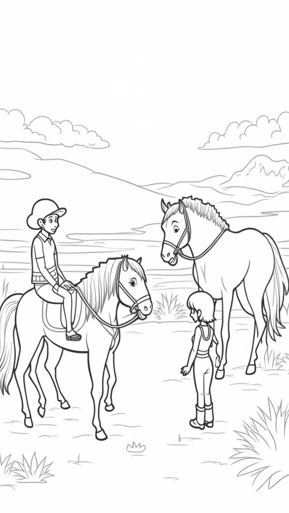 horseland coloring pages